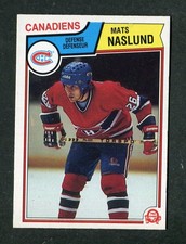 Mats Naslund Montreal Canadiens Rookie 1983-84 O-Pee-Chee Hockey Card #193 RC. rookie card picture