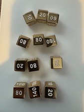 Pokemon TCG - x12 Gold Metal Dice / Damage Counters