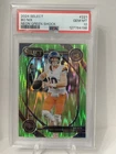 2024 Panini Select - Club Level Bo Nix #221 Neon Green Shock Prizm /499 (RC)