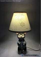 Vintage Teddy Bear Ceramic Childs Bedroom Nursery Lamp 1950s Adorable Works