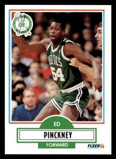 1990 Fleer Ed Pinckney #15 Boston Celtics