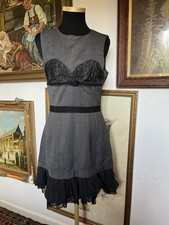 Dolce & Gabbana Vintage Grey Plaid Dress Size IT44 UK 12