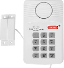 Wireless Door Alarm Shed Garage Caravan Burglar Home Security Keypad Loud Alarm