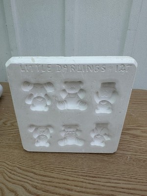 Little Darlings 127 Teddy Bear Figurine Ceramic Plaster Casting Mold Craft