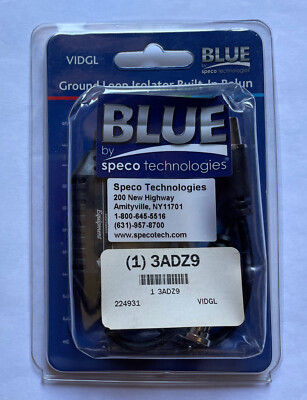 Speco Technologies Vidgl Ground Loop Isolator With Built-In Balun