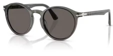 Persol 0PO3171S 1103B1 Taupe Grey transparent/Dark grey Round Men's Sunglasses