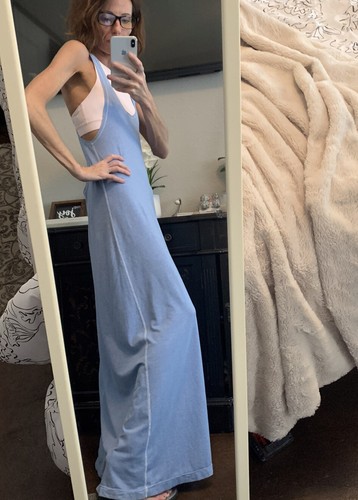 Vintage ~ Lululemon ~ Heatwave Maxi Dress ~ Wee Stripe White Porcelain ~ Size S - Picture 6 of 9