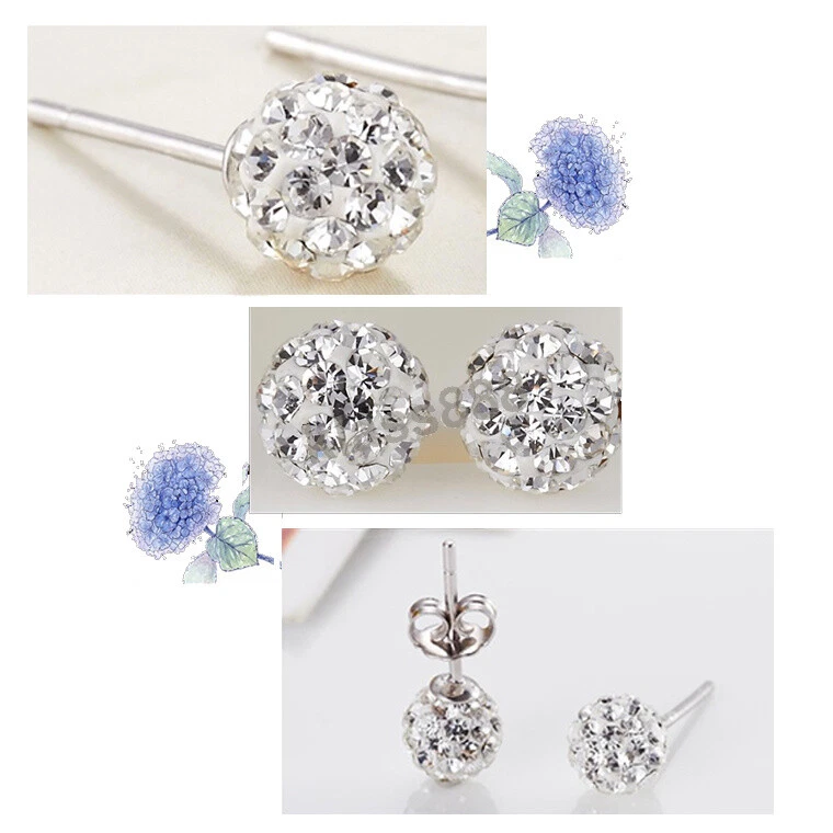 Crushed hotsell diamond earrings