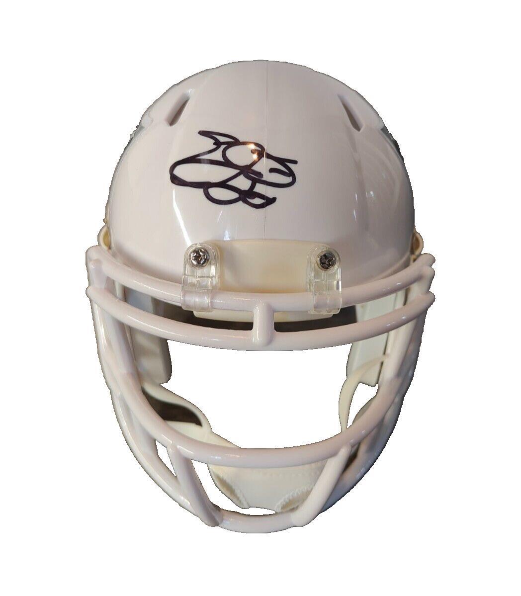emmitt smith autographed helmet EMMITT SMITH SIGNED AUTOGRAPHED NFL LOGO SPEED MINI HELMET PROVA COA