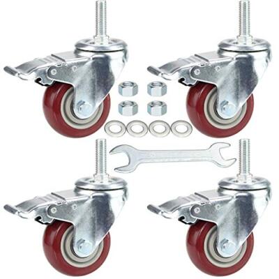 3 Inch Swivel Stem Casters Heavy Duty American Size Unc 1/2''13x11/2''stem Thread 