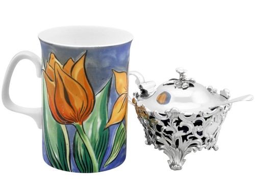 Antique Victorian Sterling Silver Mustard Pot (1844) - Foto 5 di 15