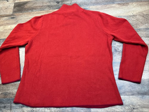 Eddie Bauer gerippter Damenpullover mit 1/4 Reißverschluss Größe XL 100 % Baumwolle gebraucht - Bild 15 von 16