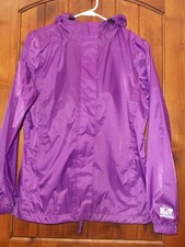  Mt Mountaineering Womens Rain Pod Hooded Packable Purple Jacket Med Nwt $75msrp