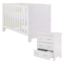 Obaby Nika 2-Piece Nursery Room Set - Cot Bed & Changing Unit