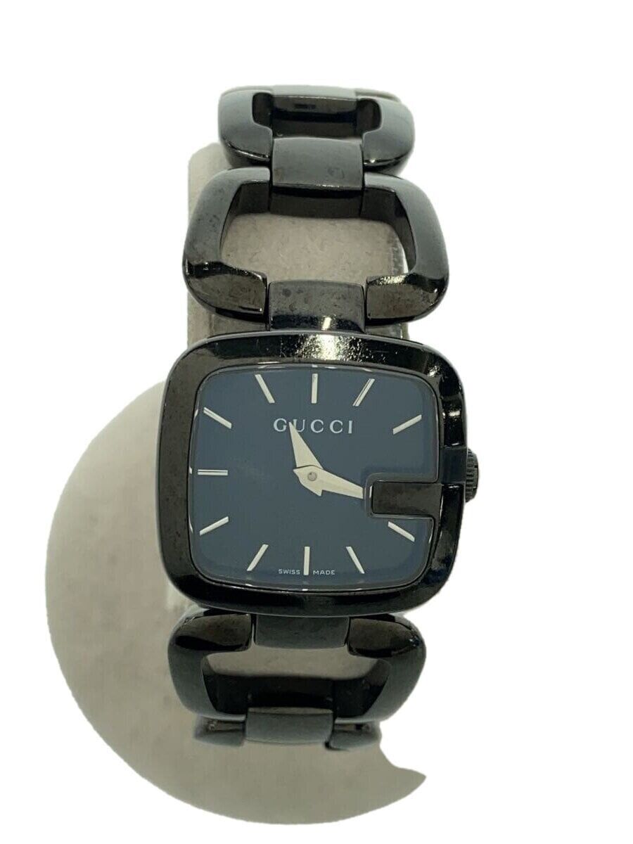GUCCI 125.5 Quartz Women's Watch Black Dial Analog Stainless GUCCI 125.5 Quartz Women's Watch Black Dial Analog Stainless