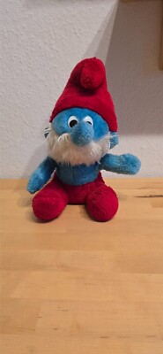 Papa Schlumpf Peyo Plüschtier 70/80er RAR