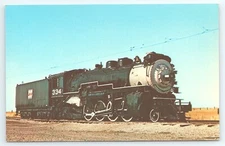 Postcard Western Pacific 334 Under the Wire at Rio Vista California