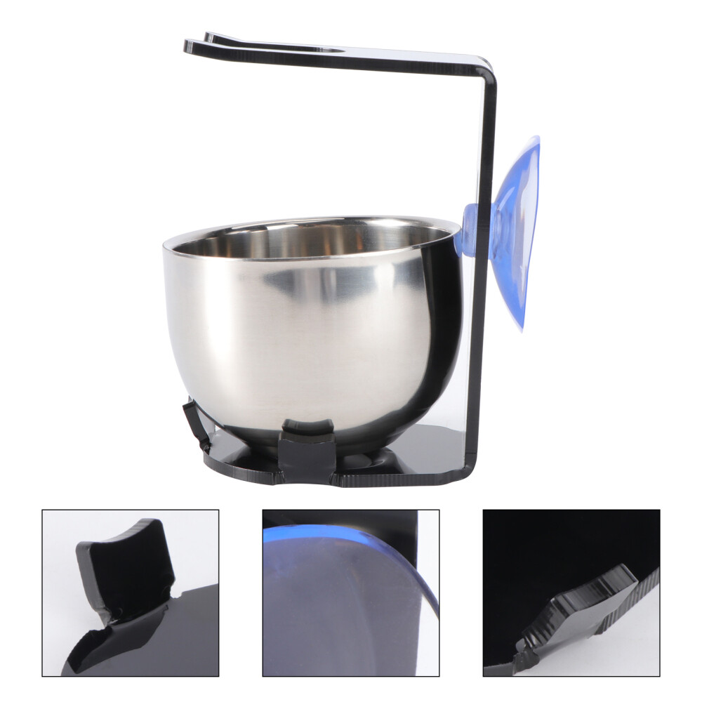 Shaving Brush Stand Wall Mounted Holder Soap Bowl Safety Razor Man