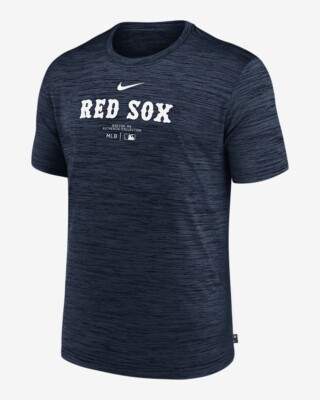Nike Youth Boston Red Sox Authentic Collection Practice Velocity Shirt M 10-12