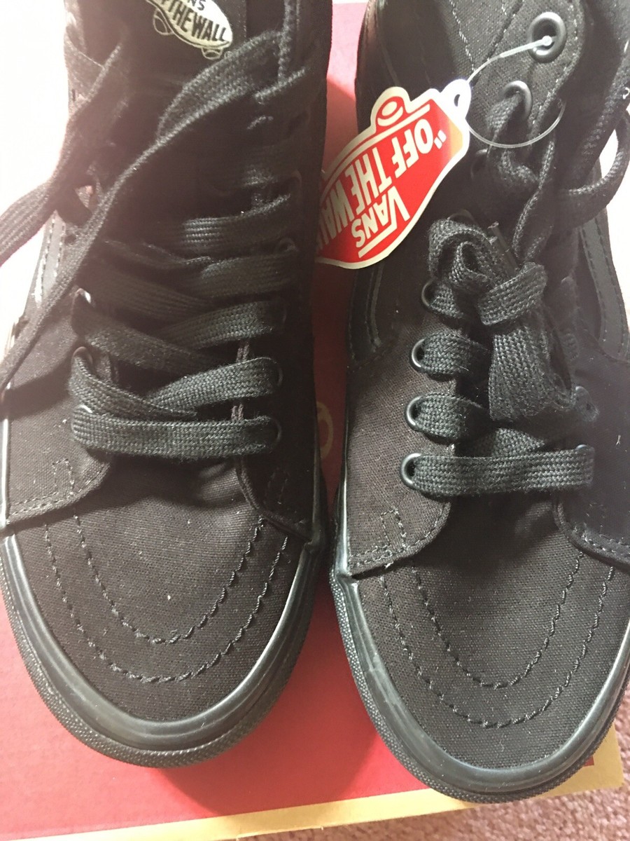 Vans Off The Wall Sk8-Hi Tapered High Black Mens Size 7 | eBay display picture 1