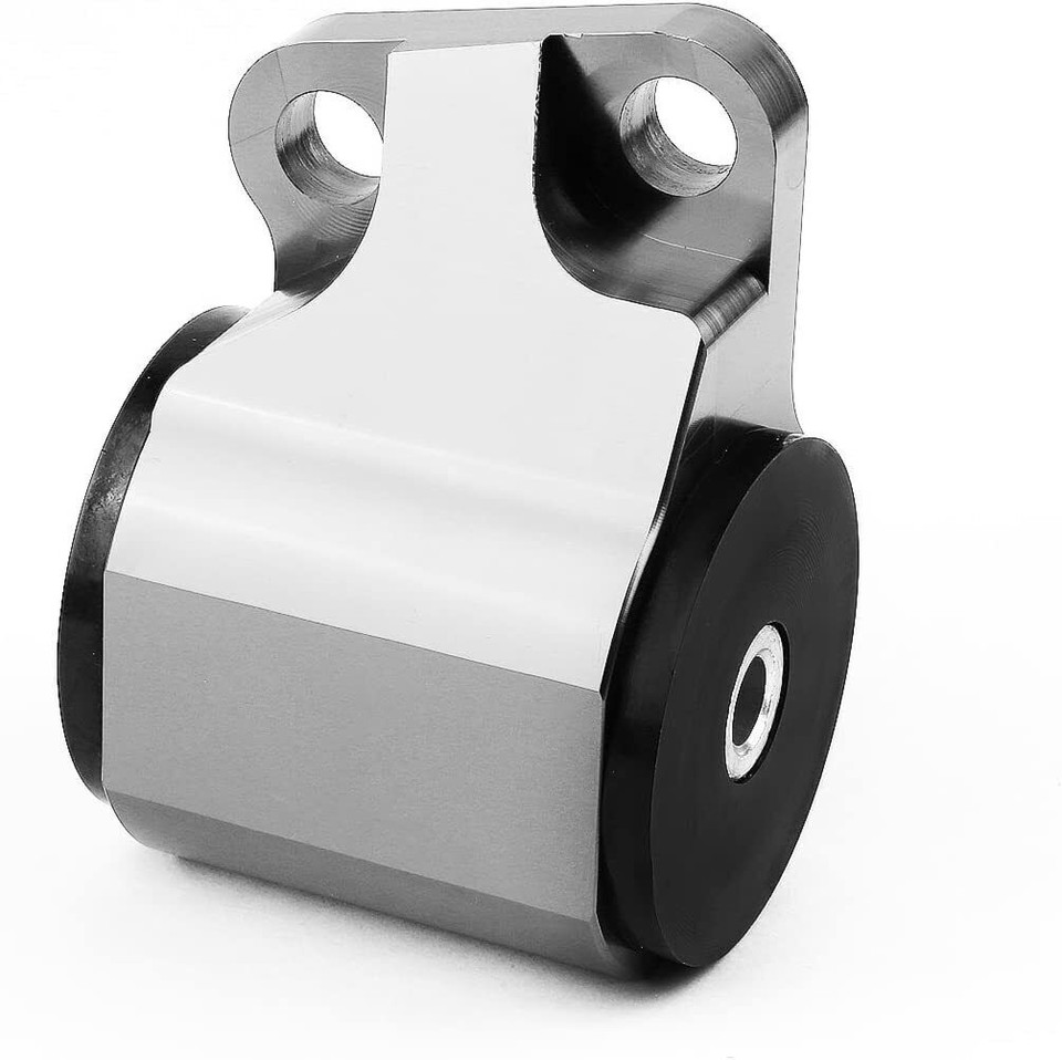 Salle-autoparts Billet Aluminum Engine Mount Kit – 2 Bolt Swap For EG EH DC D15 D16 B16 B18, Silver/Black-1183640