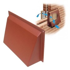 Terracotta Hooded Cowl 9" x 6" Vent Cover for Air Bricks Grilles Extractors