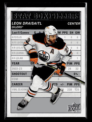2023-24 Upper Deck #SB-11 Leon Draisaitl Stat Box Fillers