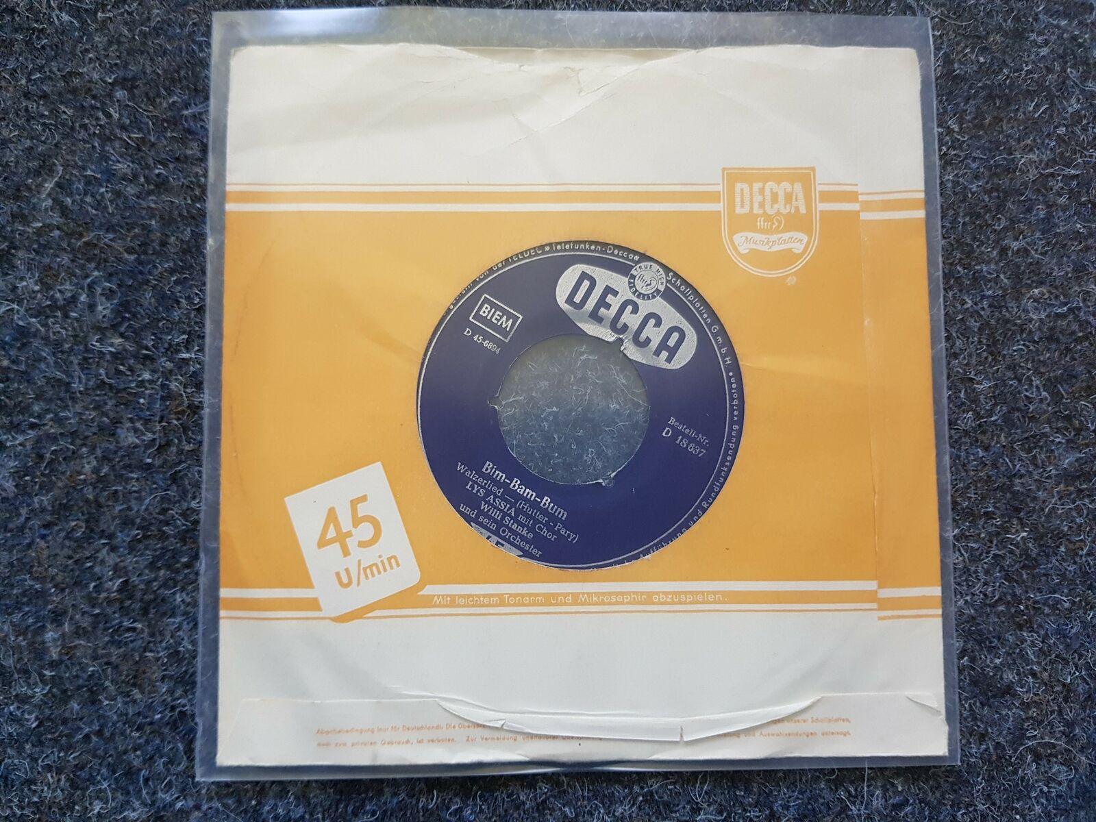 7"" Single Vinyl Lys Assia - Bim-Bam-Bum/ Bon soir, Cherie