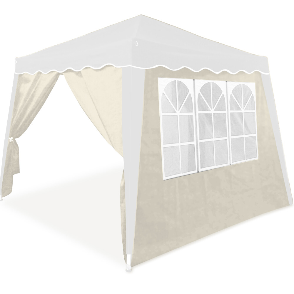 CASARIA® 2x Seitenteil Seitenwand für Pavillon 3x3m mit Fenster
