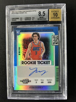 Josh Giddey RC silver ink auto