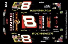  8 Dale Earnhardt jr Dave Matthews 20041/64th HO Scale Slot Car Waterslide Deca