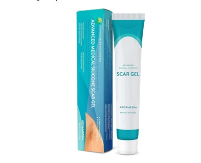 Aroamas Scar Advanced Scar Gel - Medical-Grade Silicone Scar Gel for Surgical Sc
