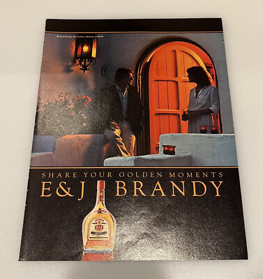 1981 E & J Brandy Print Ad Ernest Julio Gallo VO VSOP XO Original Vintage