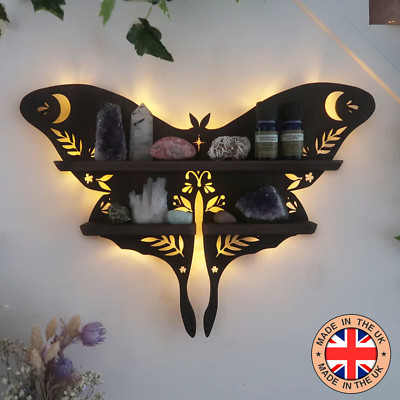 Kupfermond schwarz Luna Motte Regal, Luna Motte Lampe, Luna Motte, Luna Motte Wandbild