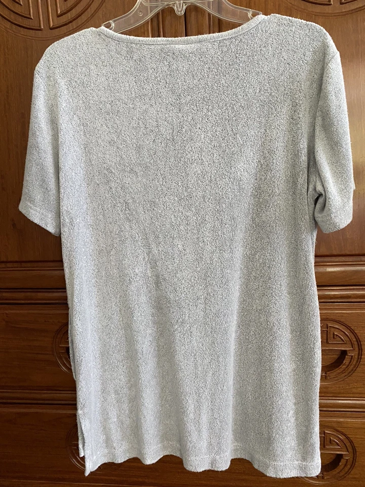 NATORI женщин укороченный пижама/lounge комплект Топ/брюки серый/синий полиэстер смесь - Изображение 3 из 4