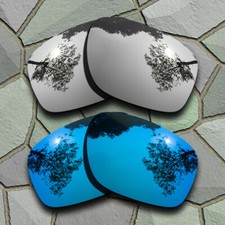 Chrome Sky Blue Polarized Lenses Replacement for-Oakley Crossrange XL OO9360