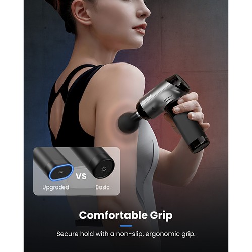BOB AND BRAD T2 Pro Massage Gun with Heat and Cold, Deep Tissue Back Massagers - Picture 9 of 14