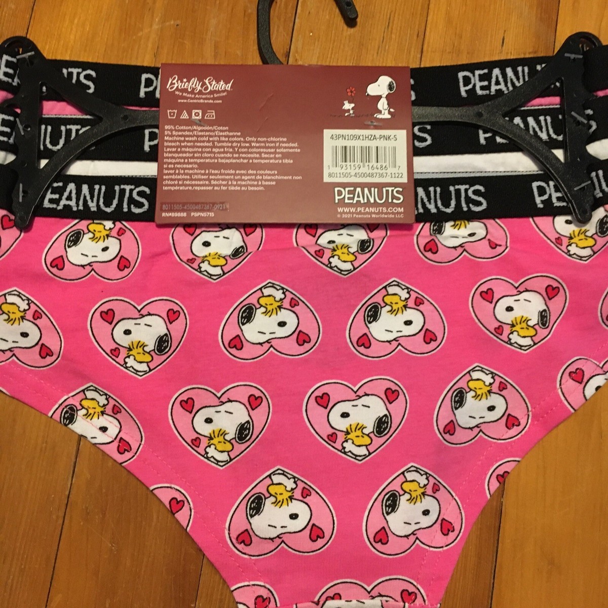 PEANUTS💕 Snoopy 3 Pack Hipster Panties SIZE SMALL ❤️ | eBay