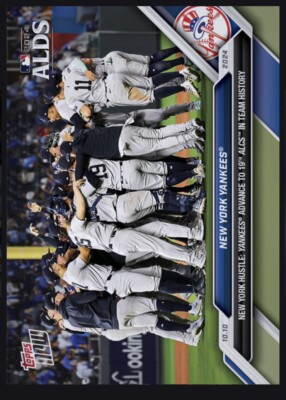 2024 TOPPS NOW ALDS-Yankees Advance To ALCS- NY YANKEES (Topps Bunt Digital card