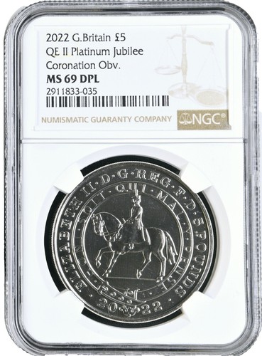 2022 GREAT BRITAIN NGC MS 69 DPL QUEEN'S 70th PLATINUM