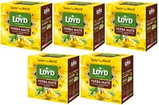 5 x Loyd YERBA MATE with MINT LEMONGRASS & LEMON -  5 x 20 Pyramids Tea Bags