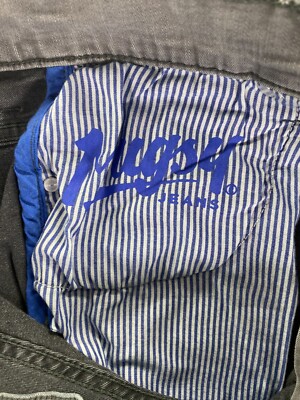 Men's Mugsy Beans Gray Denim Jeans FLX3NMG Size 33x32