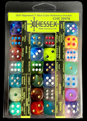 Chessex Dice Reference Pack Packet Catalog - Signature 2021 RPG Gaming Tabletop