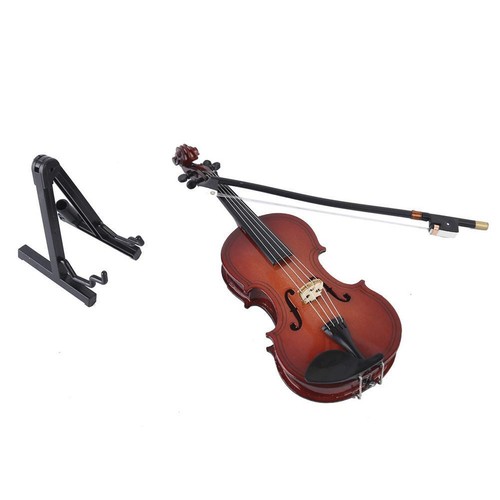Wooden Miniature Violin Model, Mini Musical Instrument Replica Model Handma Z7X4 - Picture 18 of 32