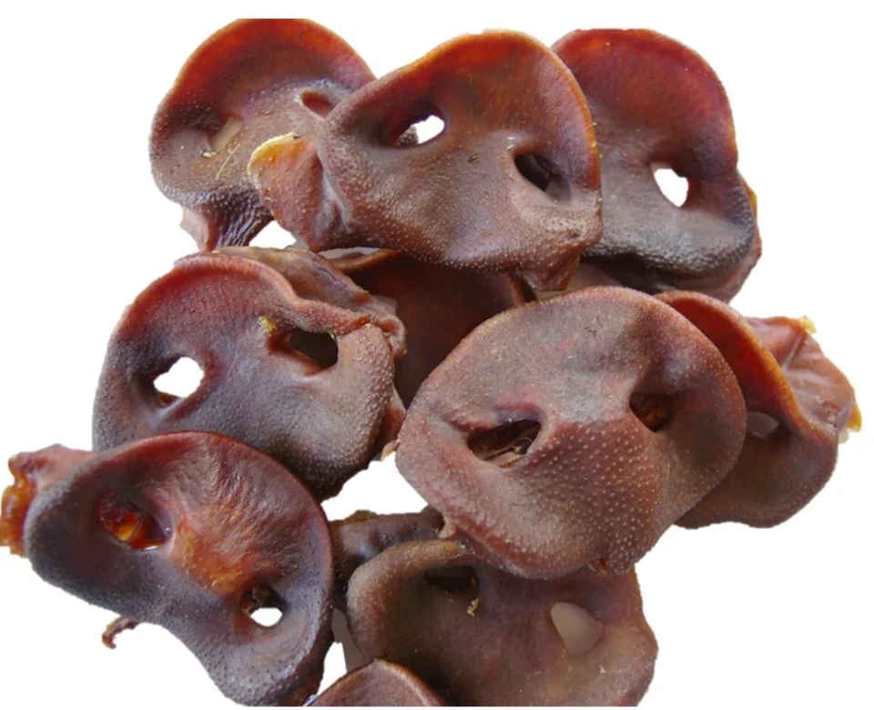 PAWS PARADISE Pigs Pork Snouts Dog Treat Crunchy Pig Snout 100% Natural Fresh British Quality