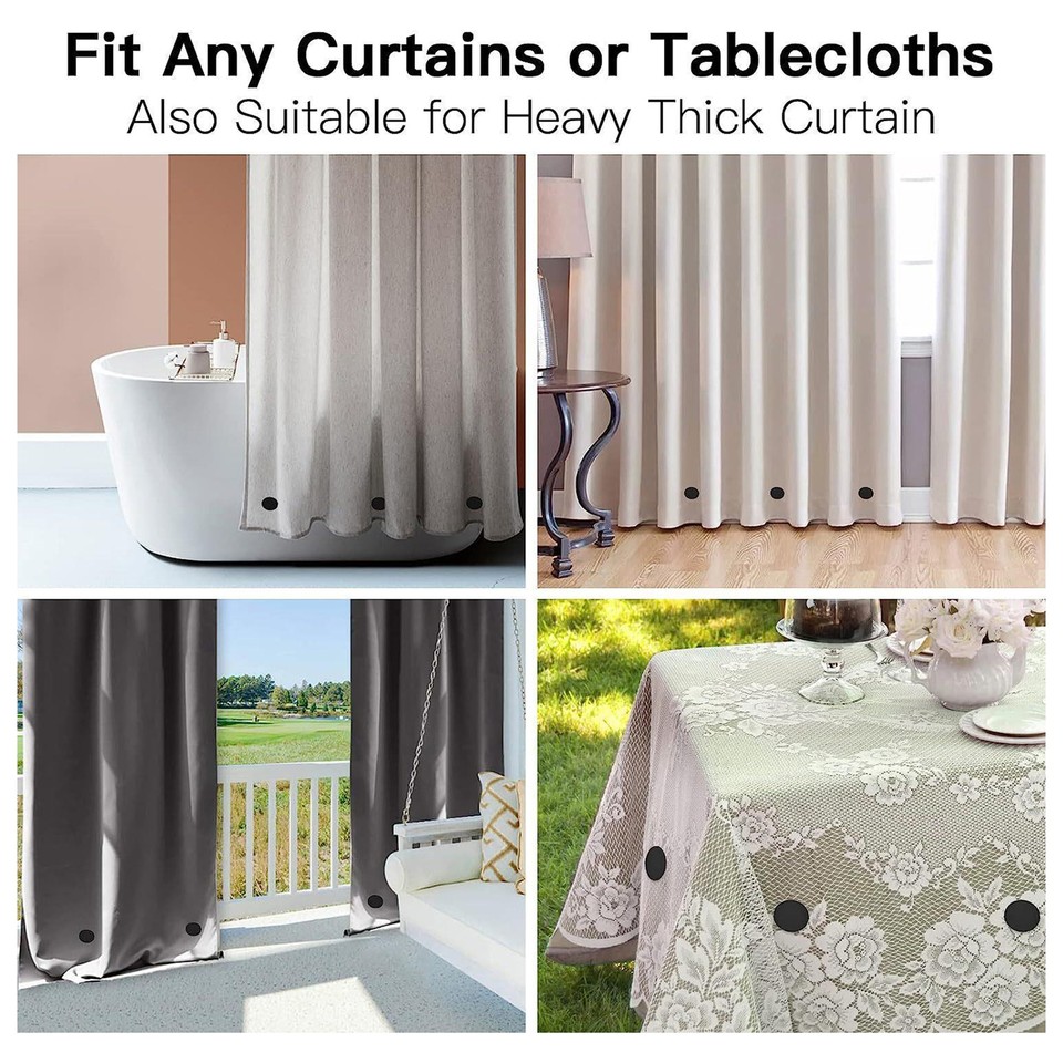 Reliable Shower Curtain Heavyduty Weights Set Strong
