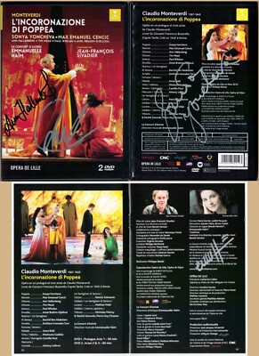DVD Max E CENCIC YONCHEVA HALLENBERG HAIM Signed MONTEVERDI INCORONAZIONE POPPEA