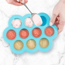 Silicone Baby Food Freezer Storage Tray  10 Large cups