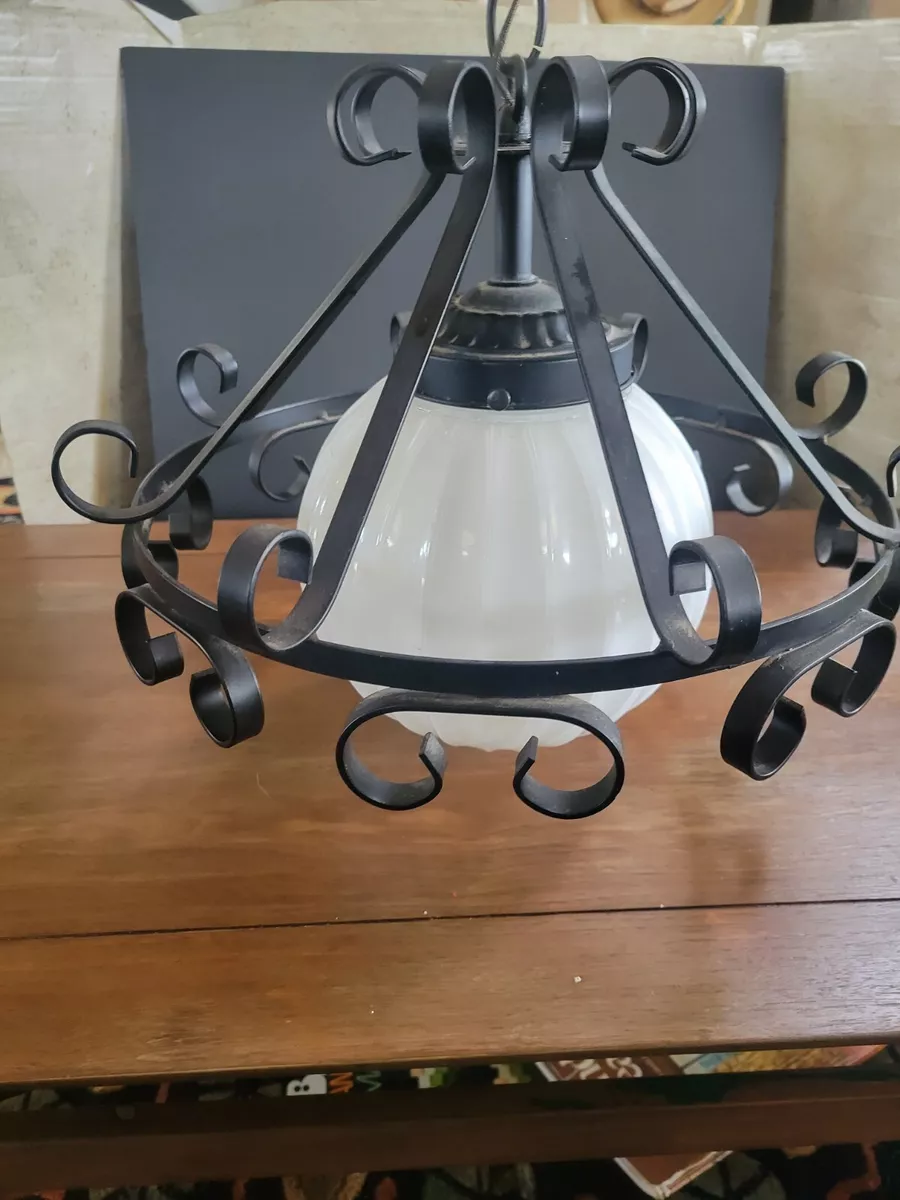Vintage black deals pendant light