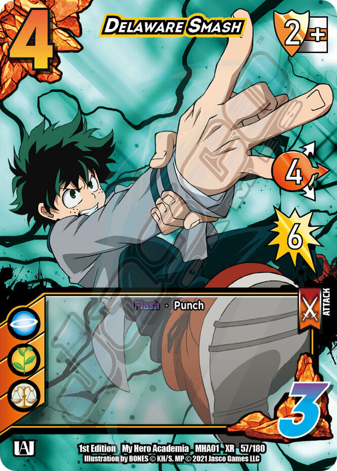 1X-Delaware Smash - XR - 1st Edition-MHA01F-My Hero Academia First
